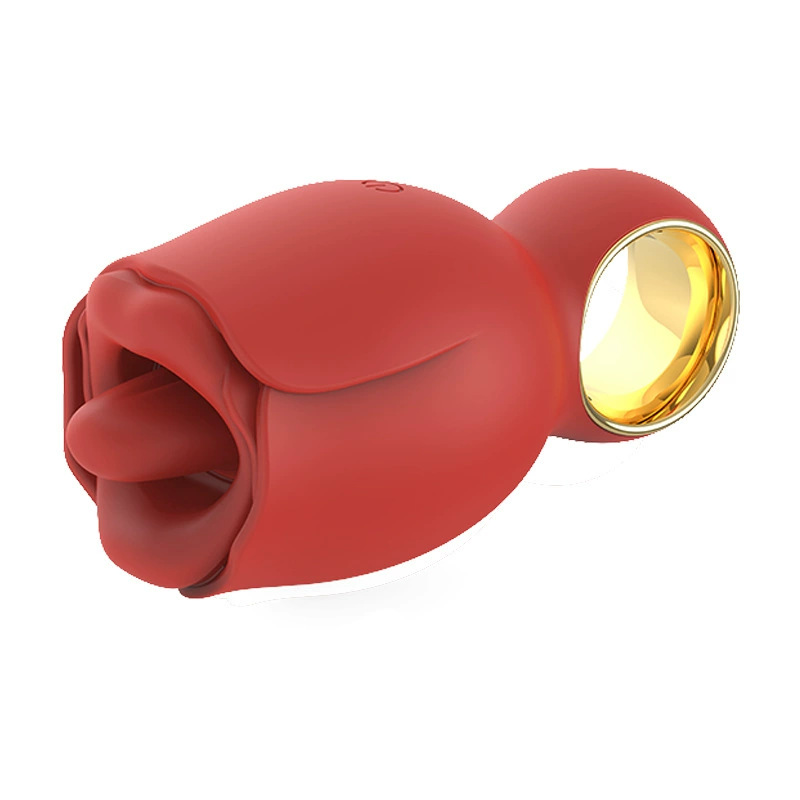 Rose tongue licking vibrator with finger ring, female breast tongue licking teasing clitoris stimulation:圖片 4
