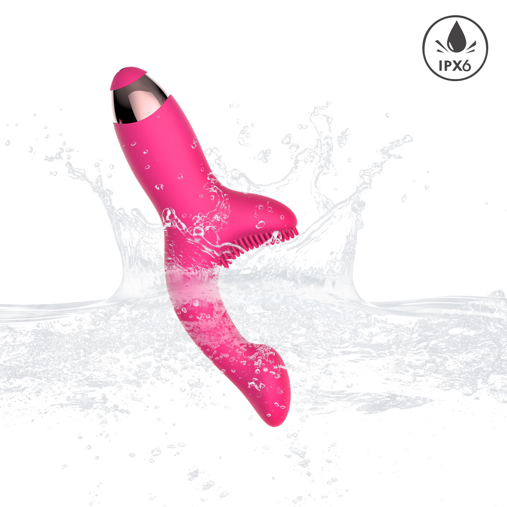 Charging Dual Shock 10 Frequency Brush Vibration Rod Finger Silicone Female Vibration Rod High Quality Suitable:圖片 3