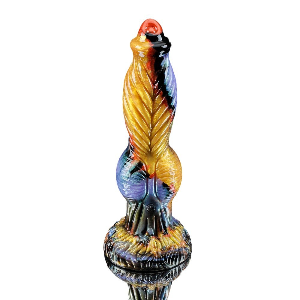 Liquid silicone dildo Phoenix remote control telescopic vibration dildo shaped dildo female masturbation adult harem:圖片 3