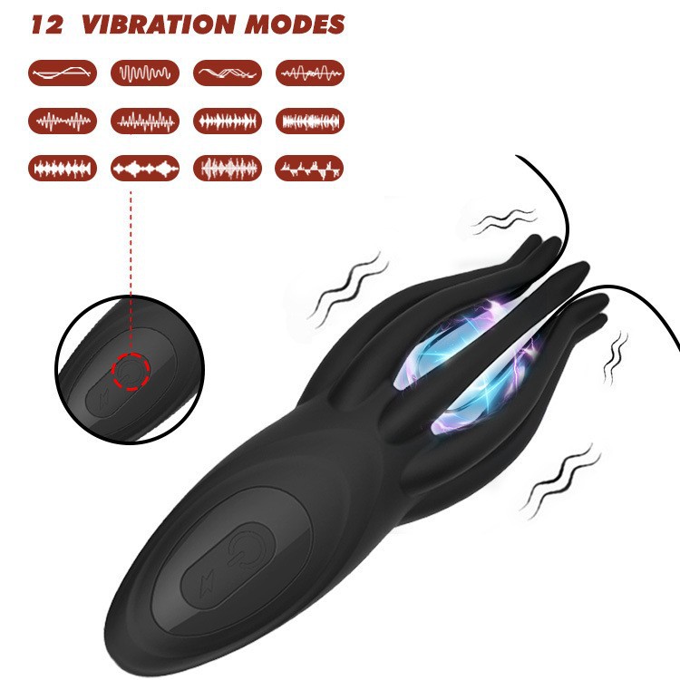 Octopus electric shock massager for men's penis trainer, airplane cup for women's breast massager, sex toy:圖片 2