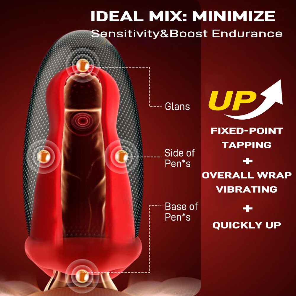 Trainer Male Hypoallergenic Penile Vibrator Charging Vibration Massager Adult Sex Products:圖片 3