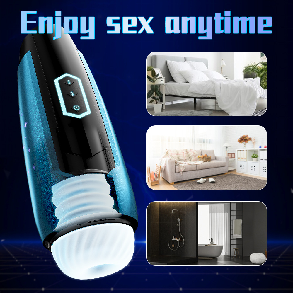 Starry Sky Stretching Airplane Cup 5-Frequency Stretching Vibration Male Masturbation Vibration Massager Adult Sexual Products:圖片 4