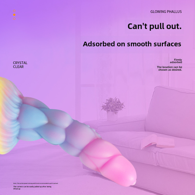 Luminous shaped penis, platinum silicone dildo, sex toy, adult product, sex toy, female masturbator:圖片 4