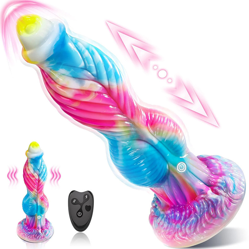 Liquid silicone dildo Phoenix remote control telescopic vibration dildo shaped dildo female masturbation adult harem:圖片 2