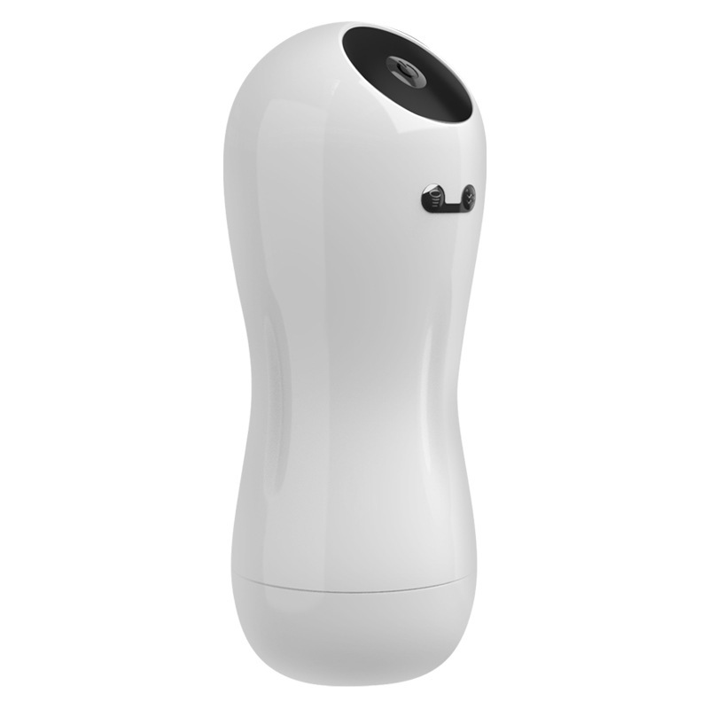 White clip suction male masturbator airplane cup electric fully automatic suction cup airplane cup masturbation cup:圖片 3