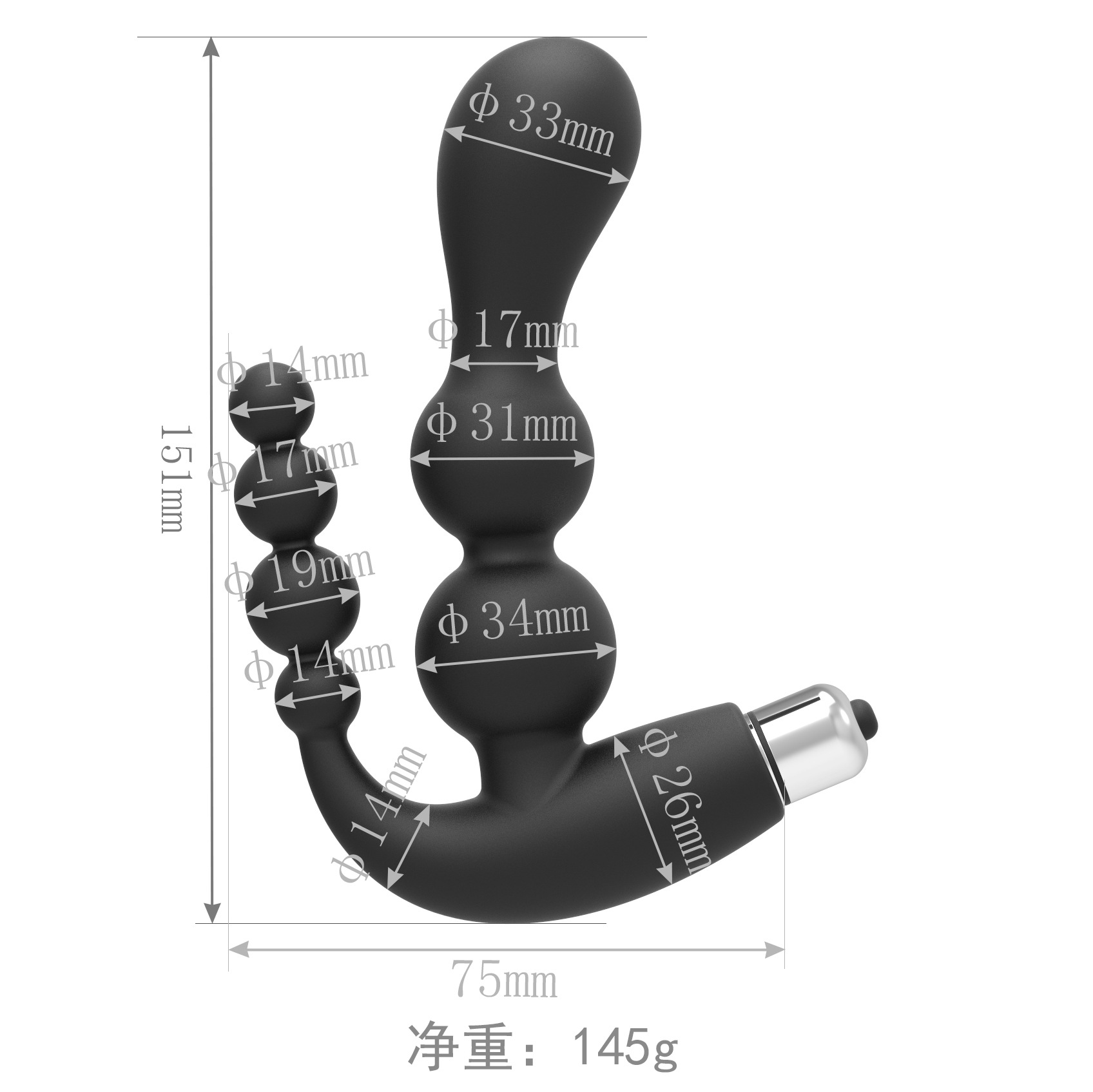 Adult sex toys, men's prostate massage G-spot masturbator, backyard vibration, couple sex toys:圖片 2